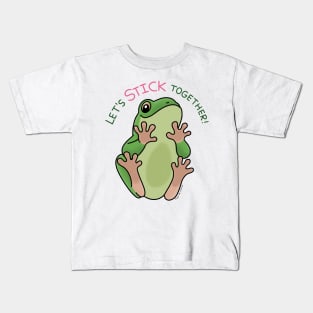 Stick Together Frog Kids T-Shirt